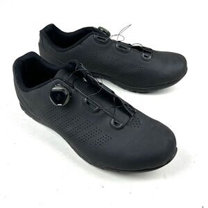 Louis Garneau LG BOA Laces Cycling Shoes 2 Bolt Cleats Black EUR 47 Men's Sz 12